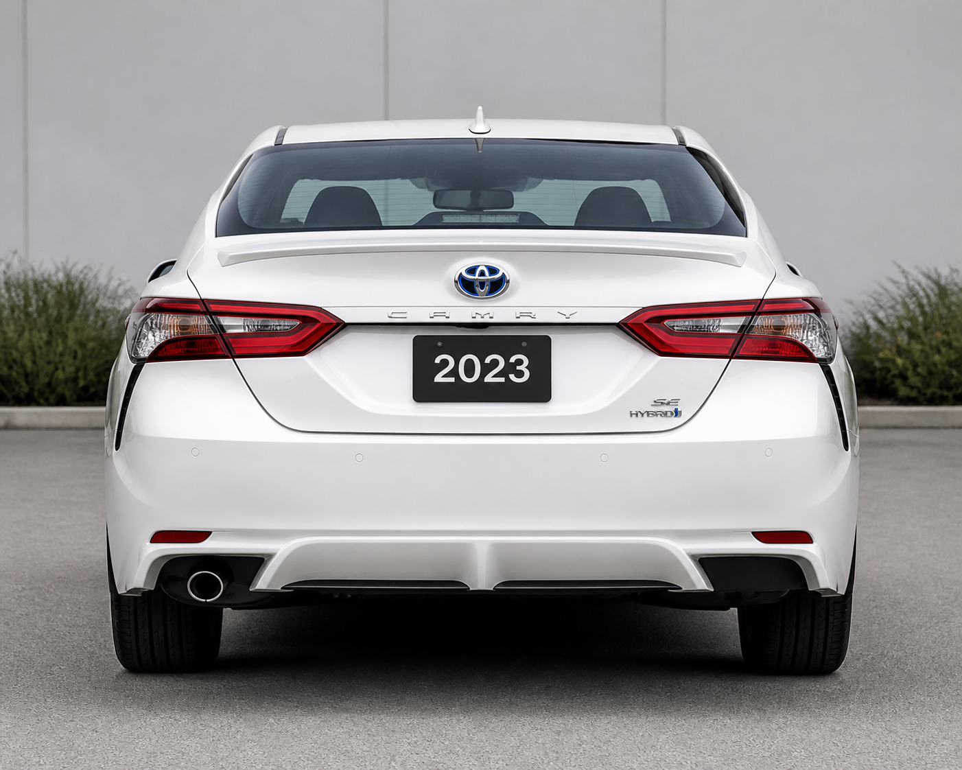 White Toyota Camry exterior